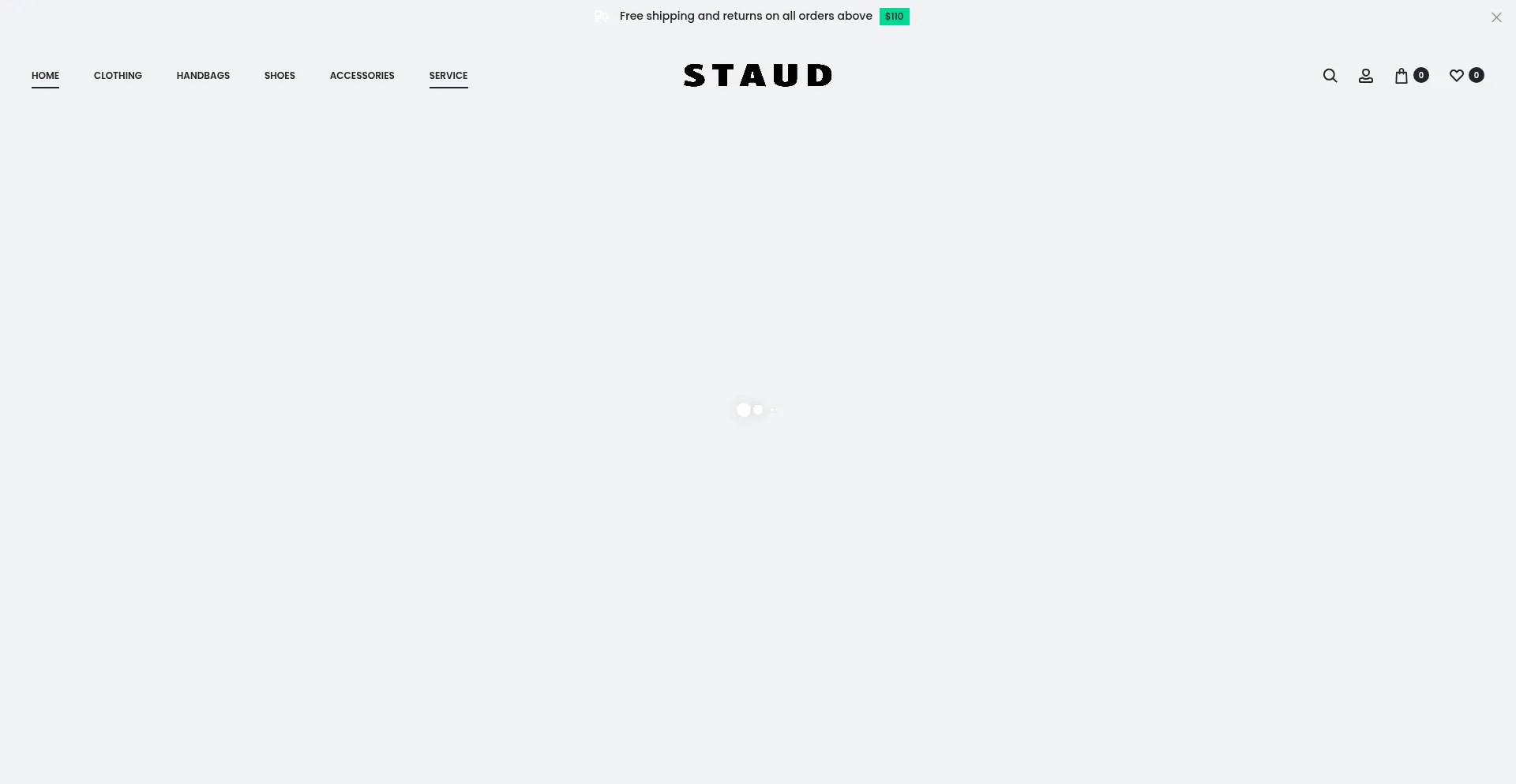 Website screenshot of Stauds.us