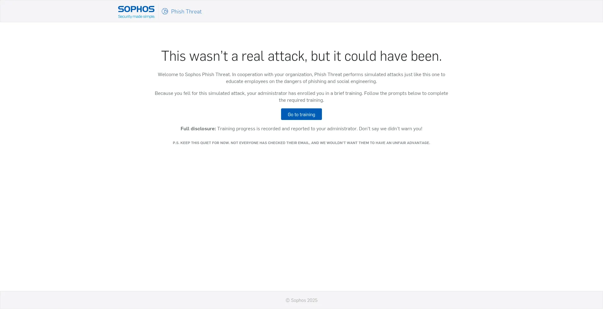 Website screenshot of Staysafe.sophos.com