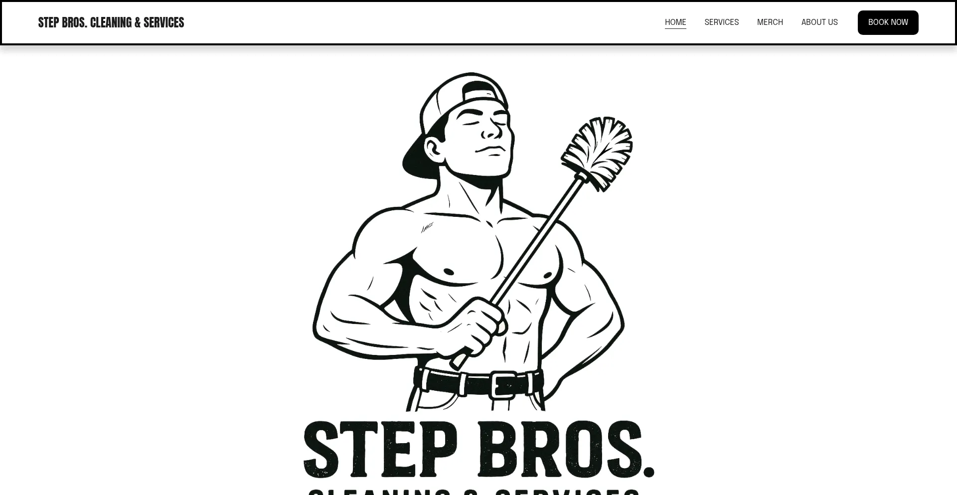 Website screenshot of Step-bros-cleaning.com