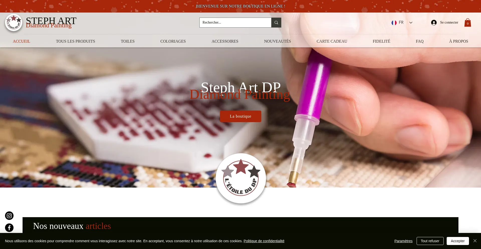 Website screenshot of Stephartdp.com