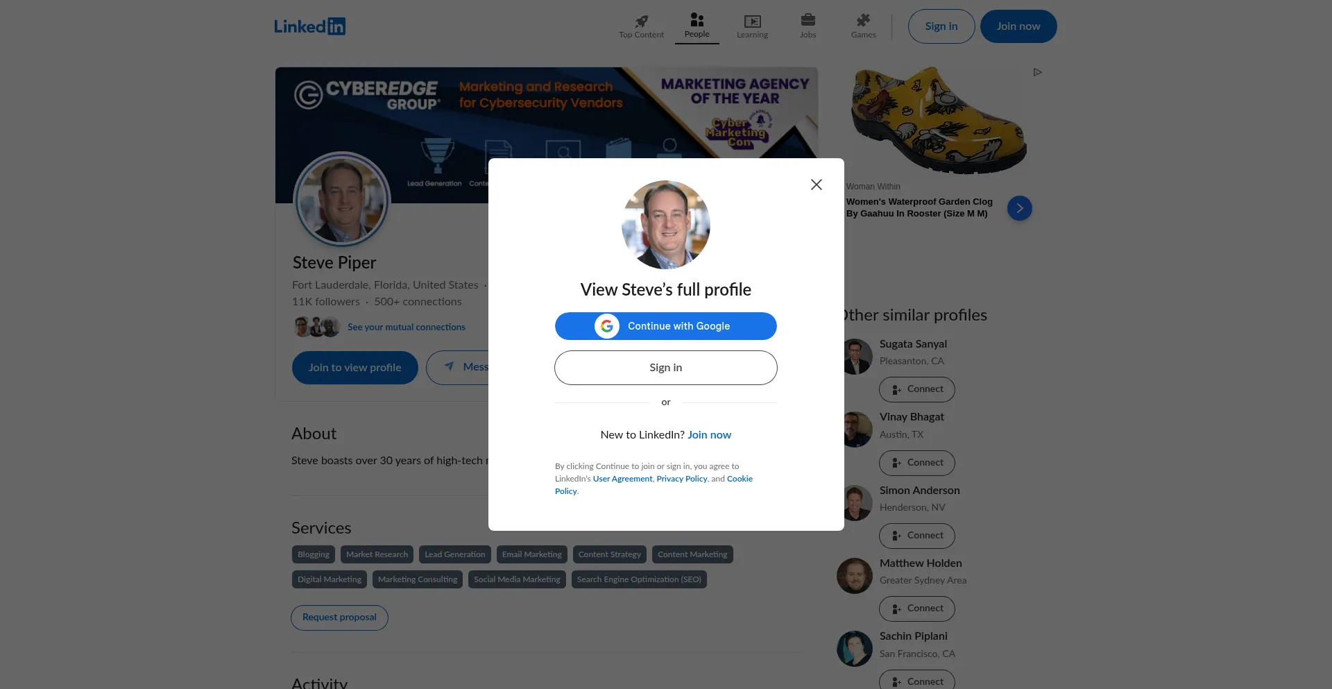 Stevepiper.com Screenshot