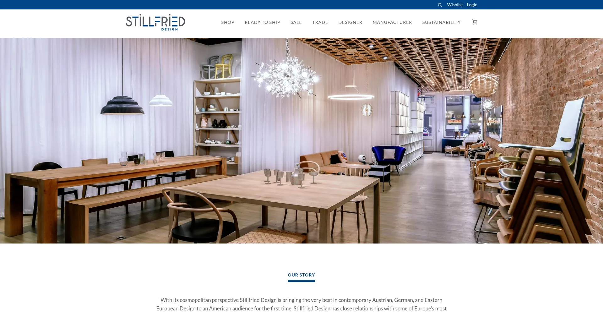 Website screenshot of Stillfried.com