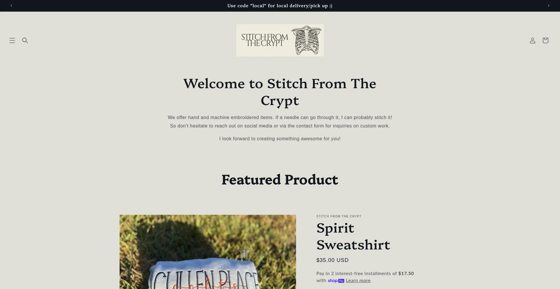 Stitchfromthecrypt.myshopify.com 安全可靠吗？