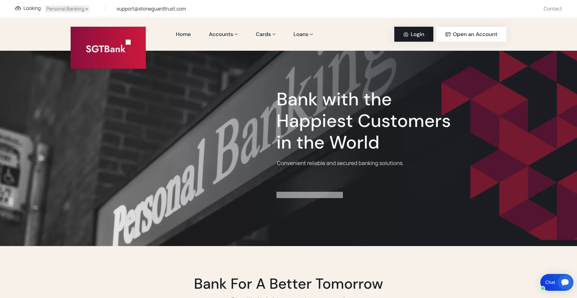 Website screenshot of Stoneguardtrust.com