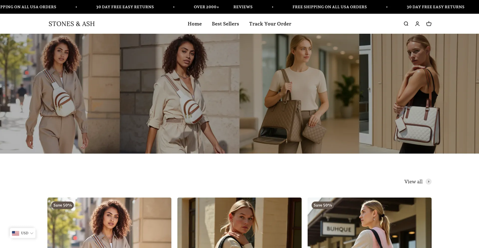 Stonesandash.com Screenshot