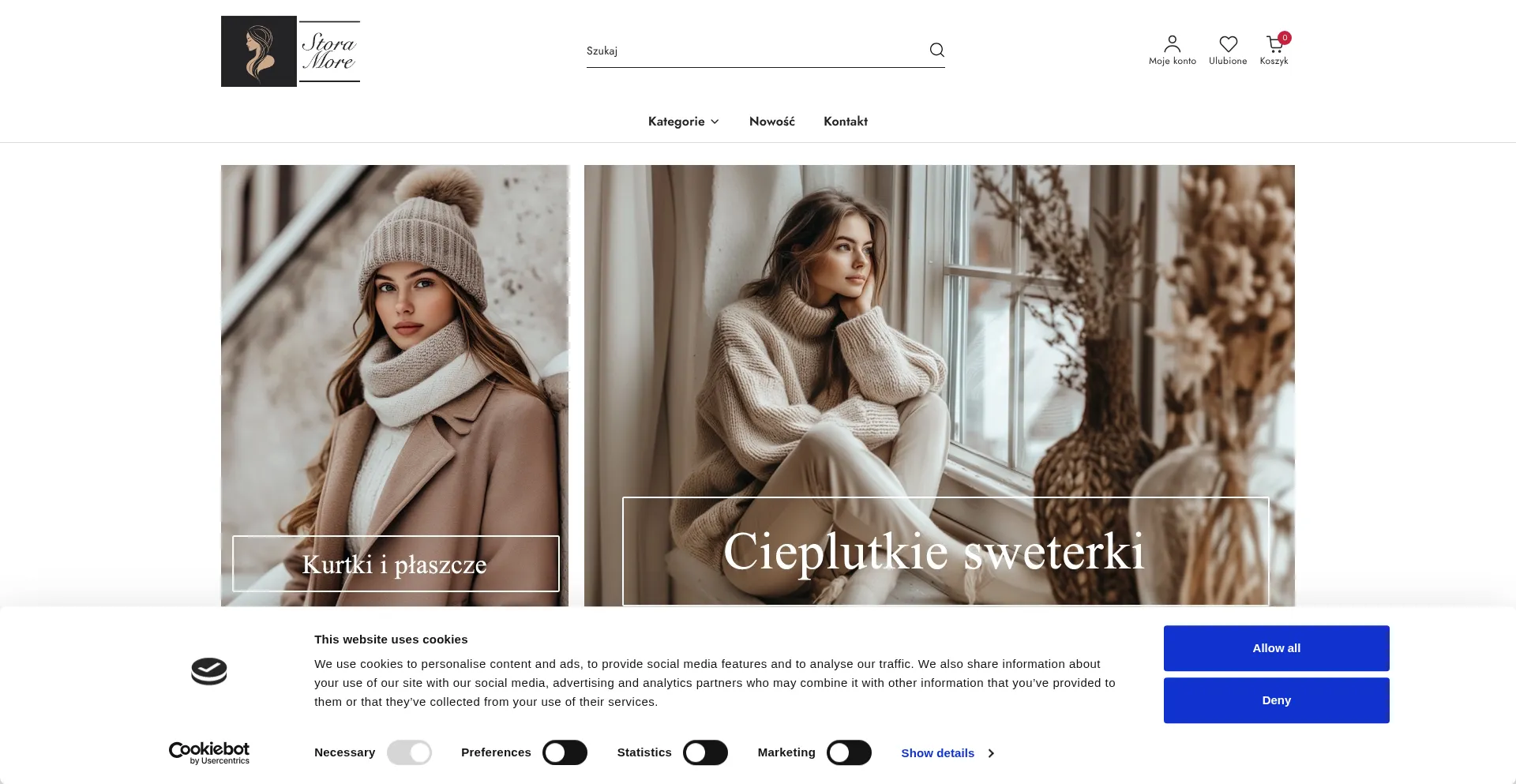 Website screenshot of Storamore.pl