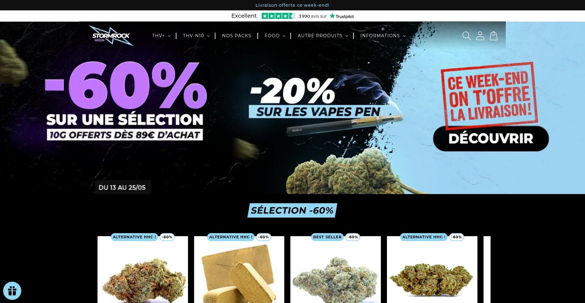 Website screenshot of Stormrock-high.fr