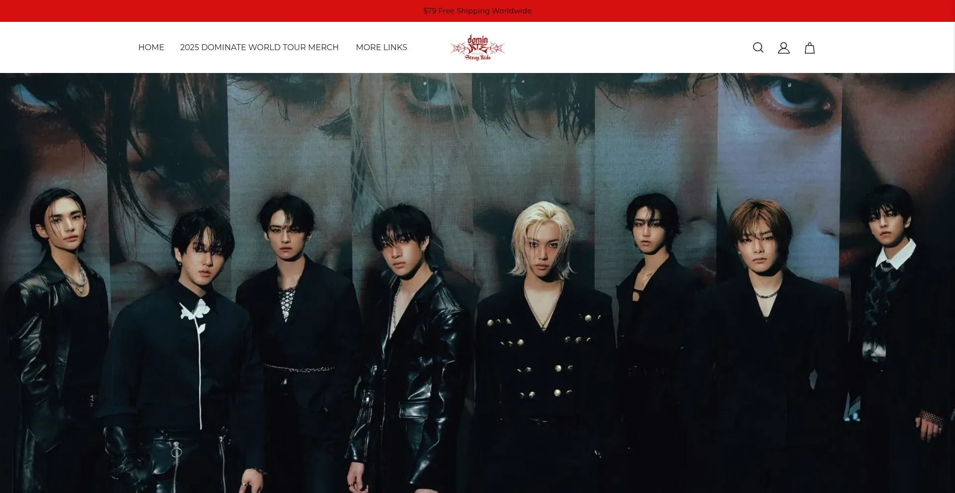 Website screenshot of Straykidsofficialstore.com