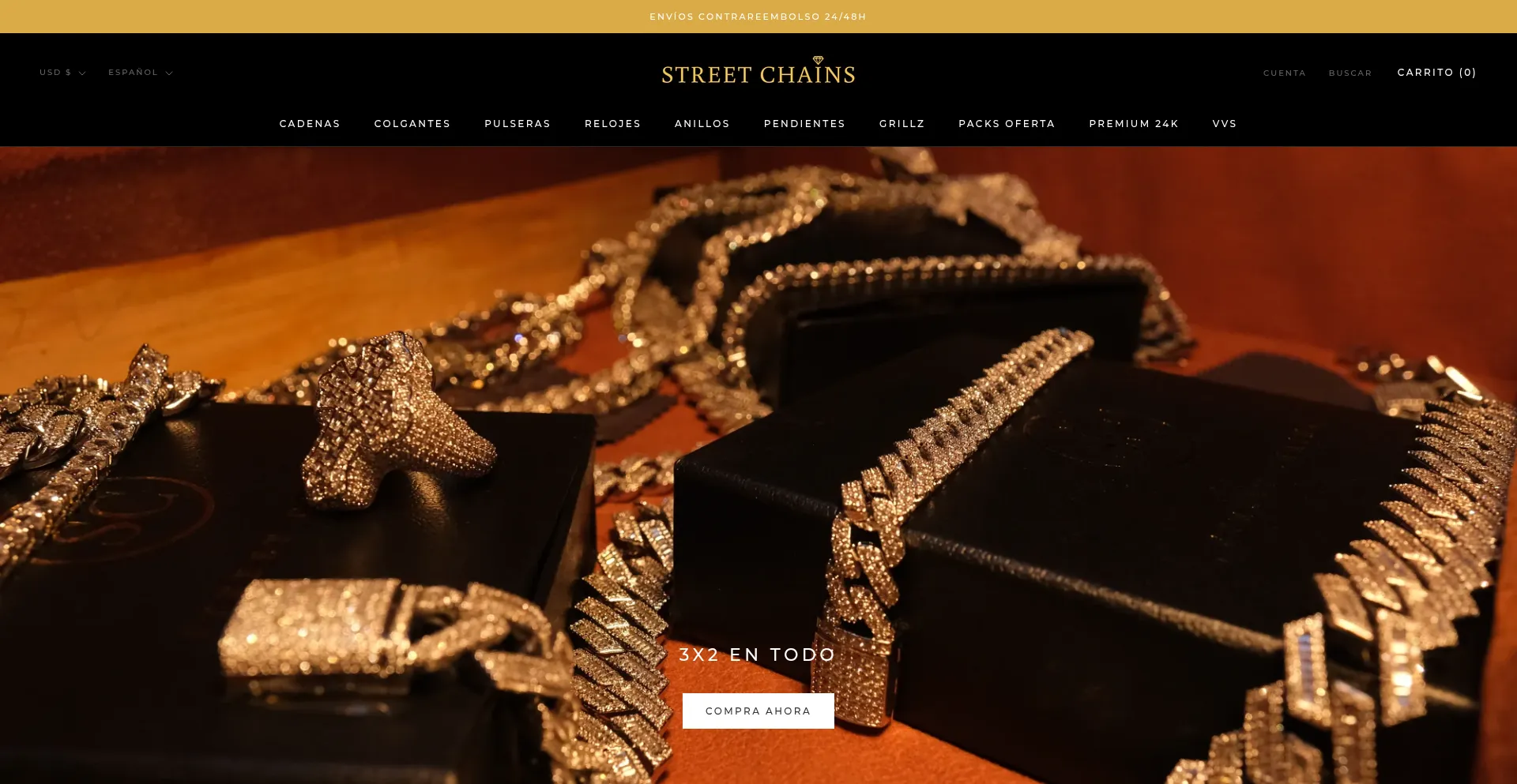 Website screenshot of Street-chains.com