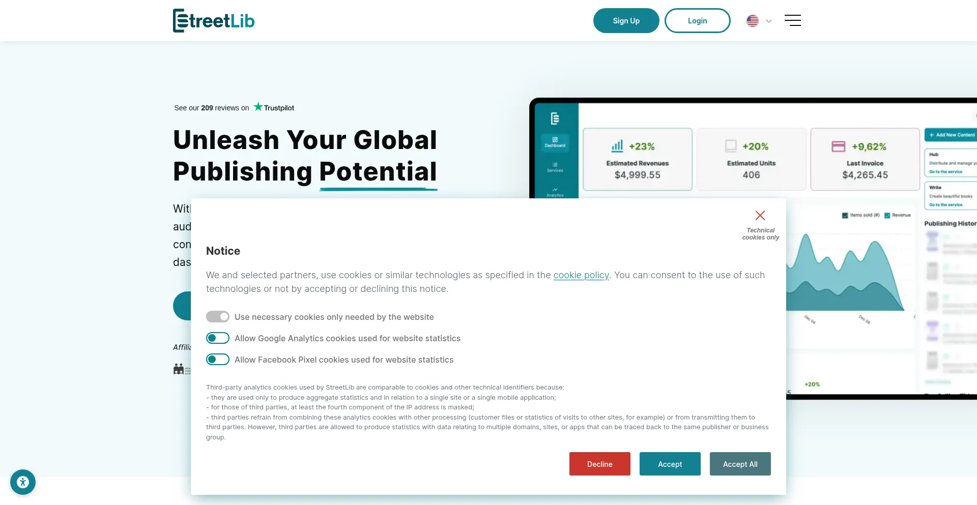 Streetlib.com Screenshot