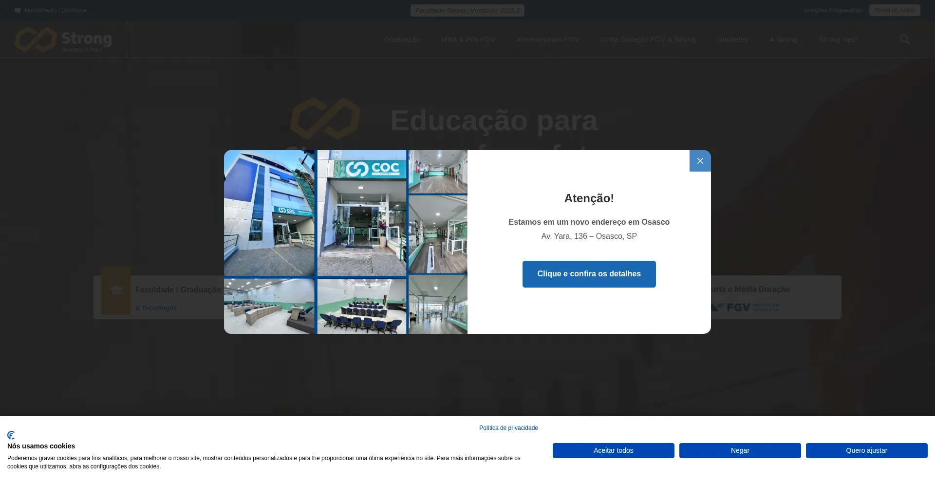 Website screenshot of Strong.com.br