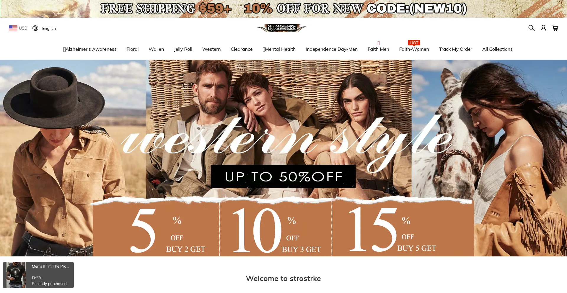 Website screenshot of Strostrke.com