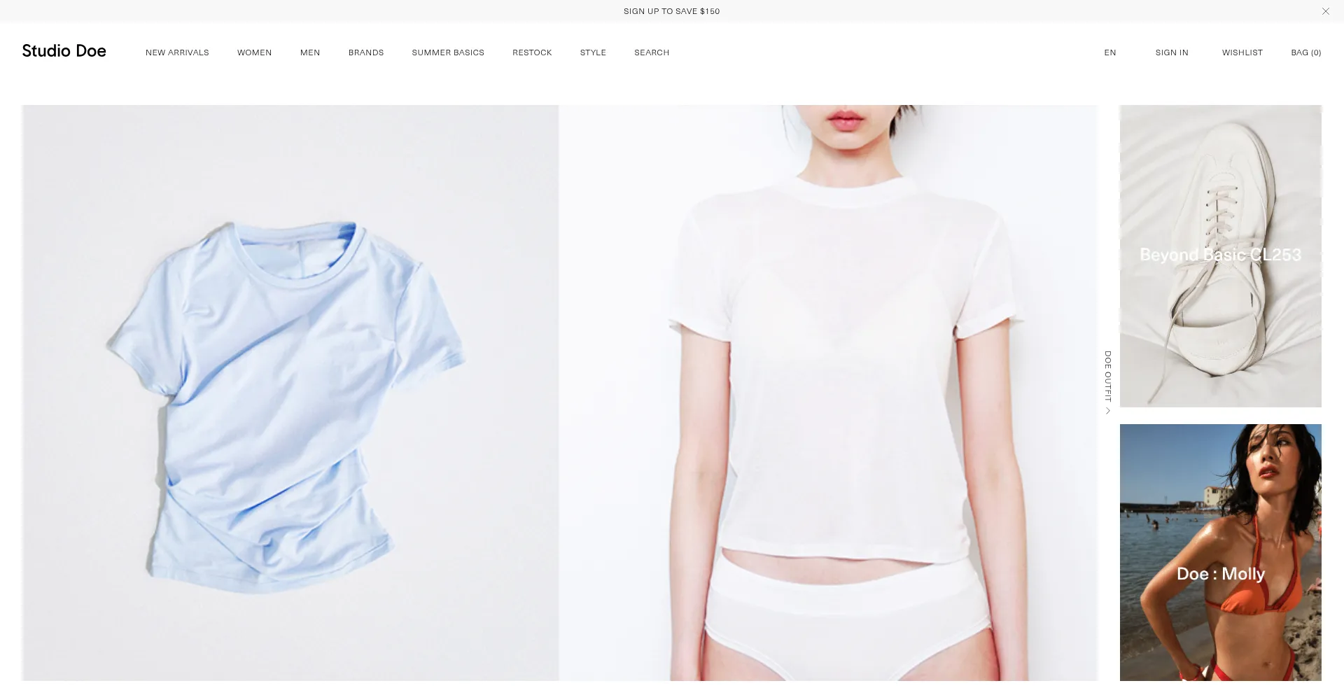 Website screenshot of Studiodoe.com