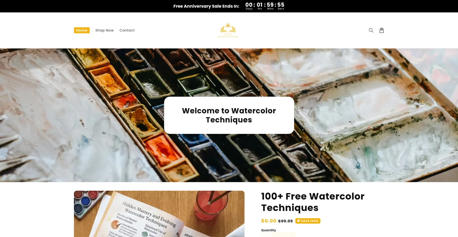 Studywatercolor.com Screenshot