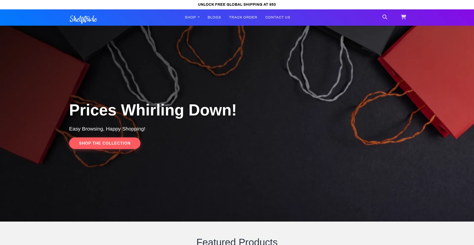Website screenshot of Sturshelf.shop