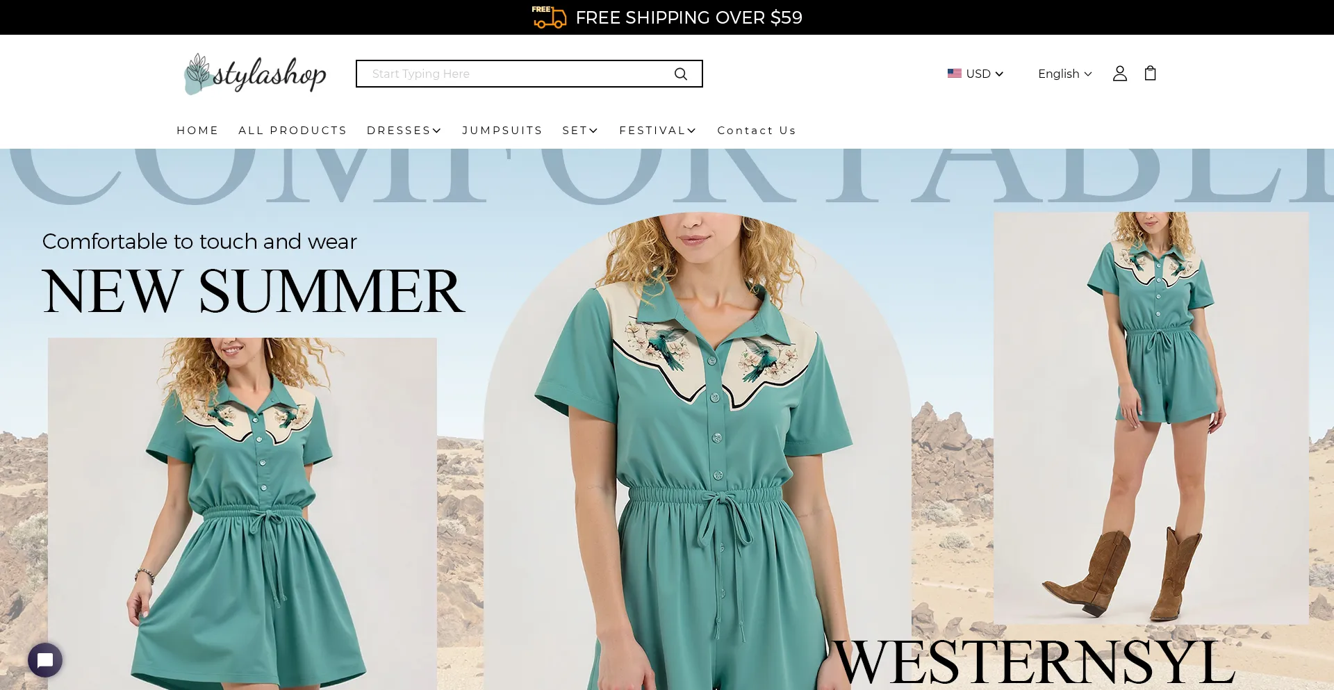 Website screenshot of Stylashop.com