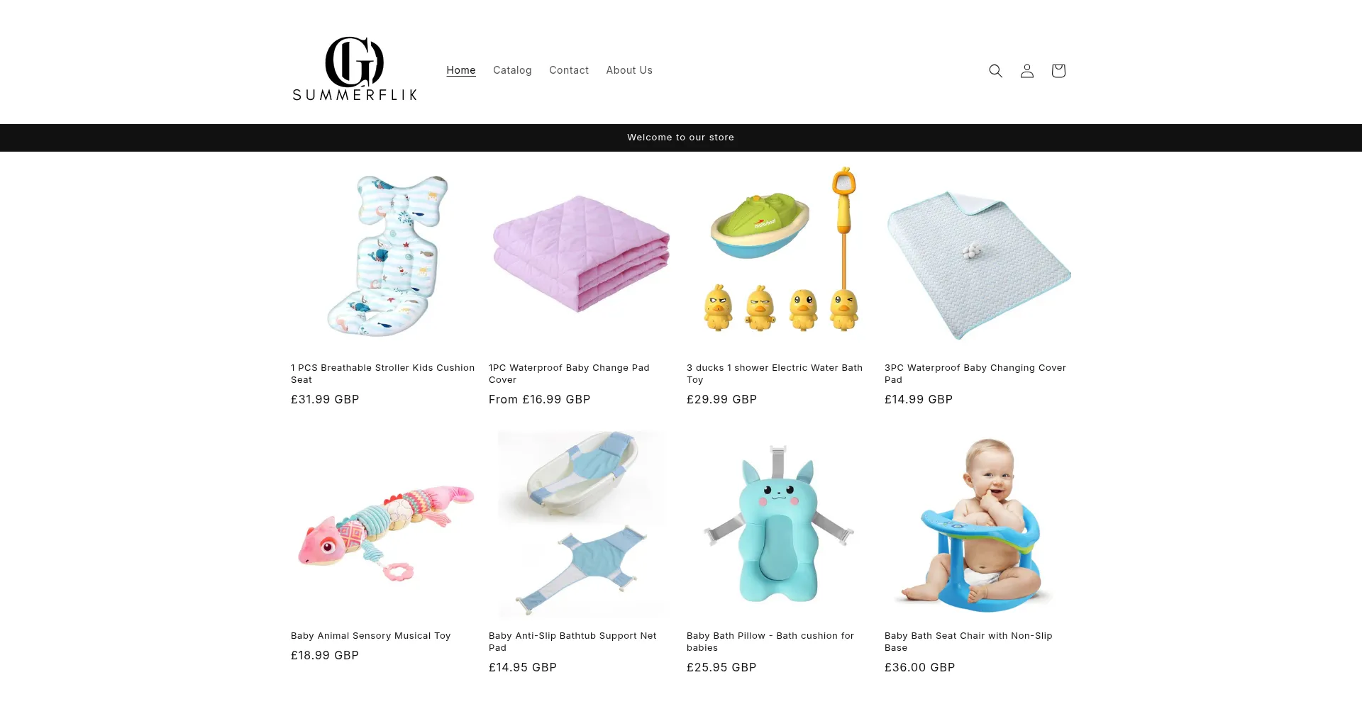 Website screenshot of Summerfik.shop