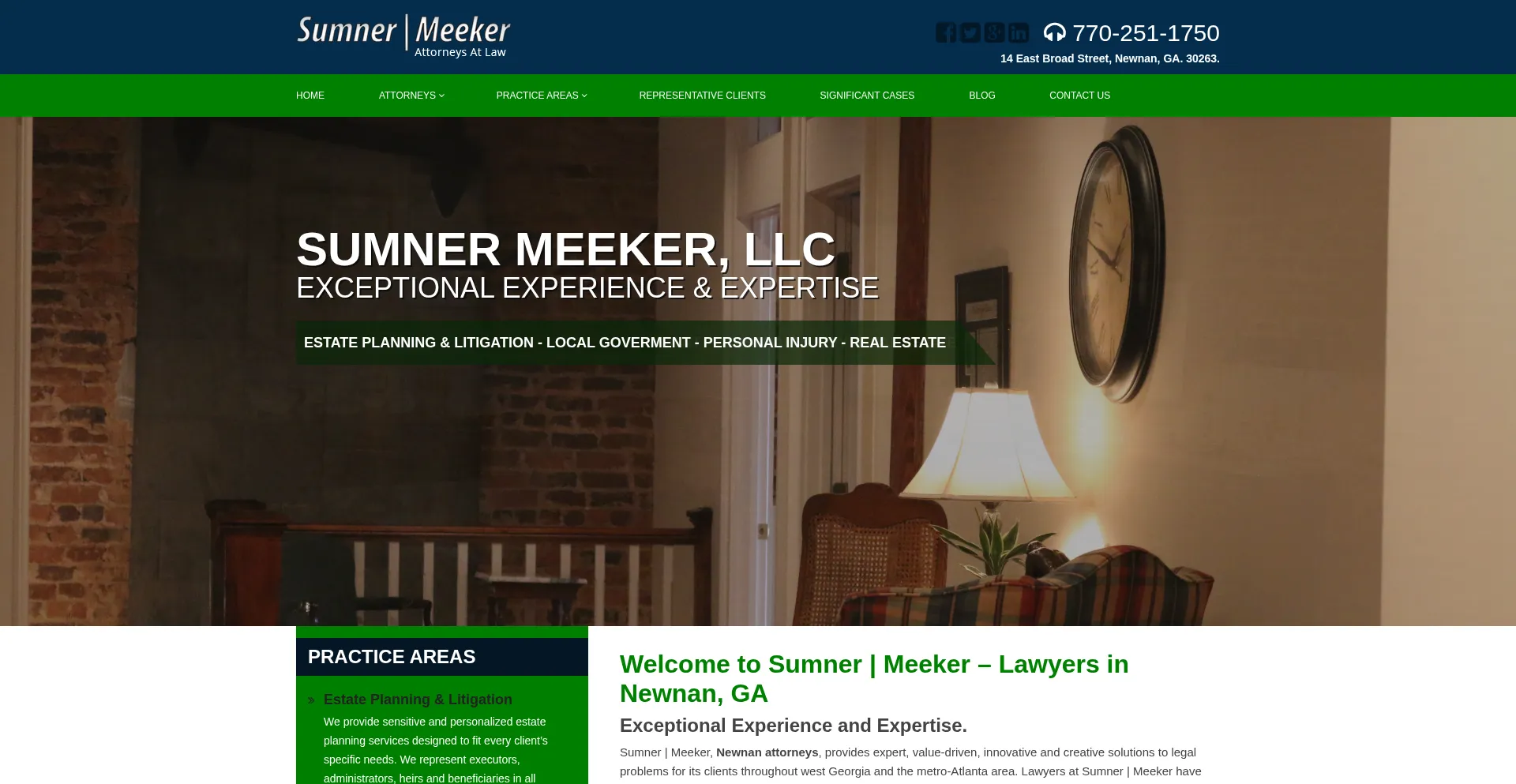 Sumnermeeker.com Screenshot