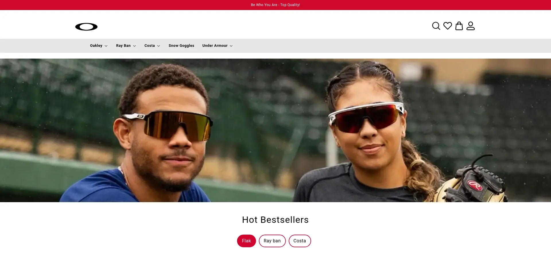 Website screenshot of Sunglassfor.com