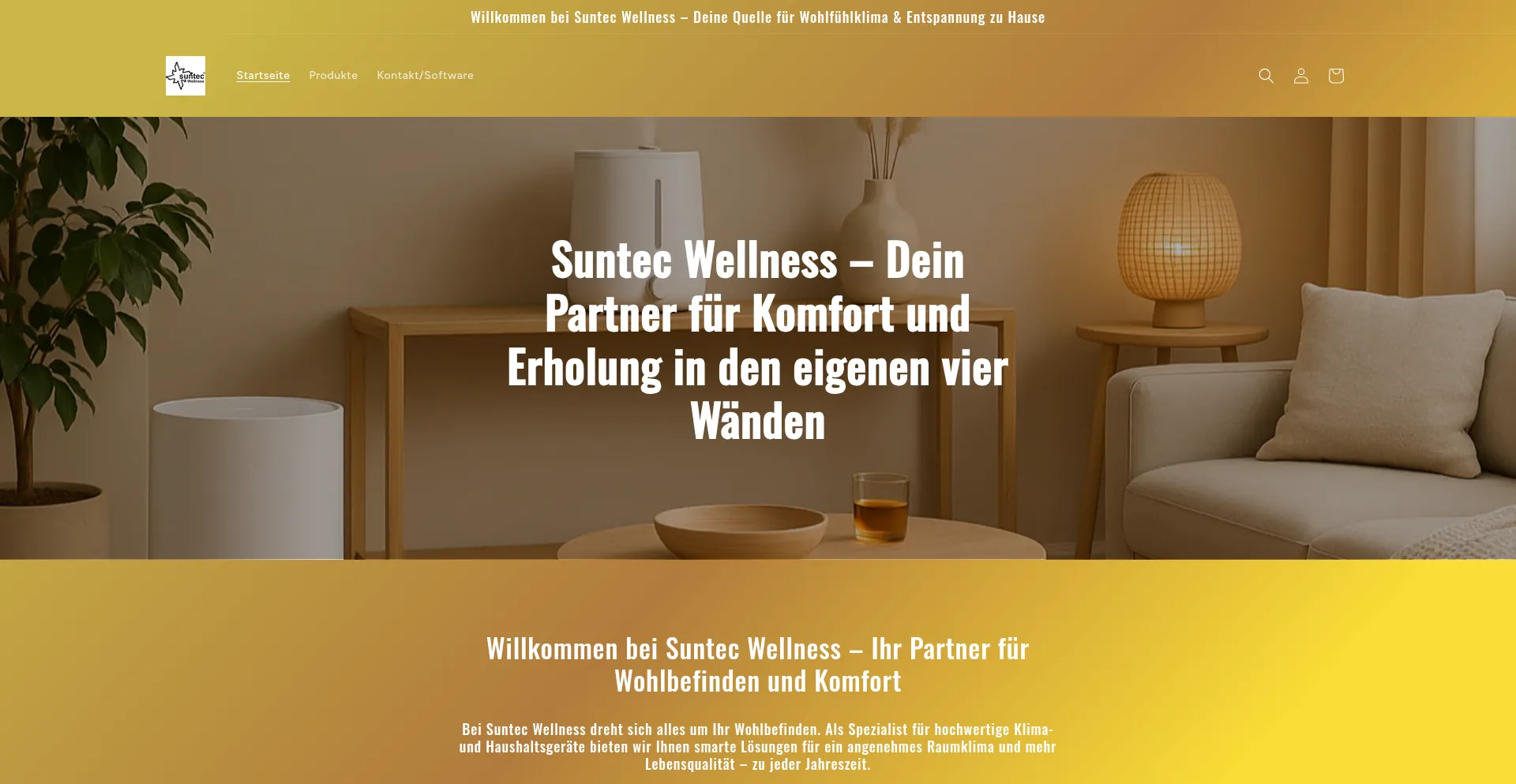 Website screenshot of Suntec-wellness.com
