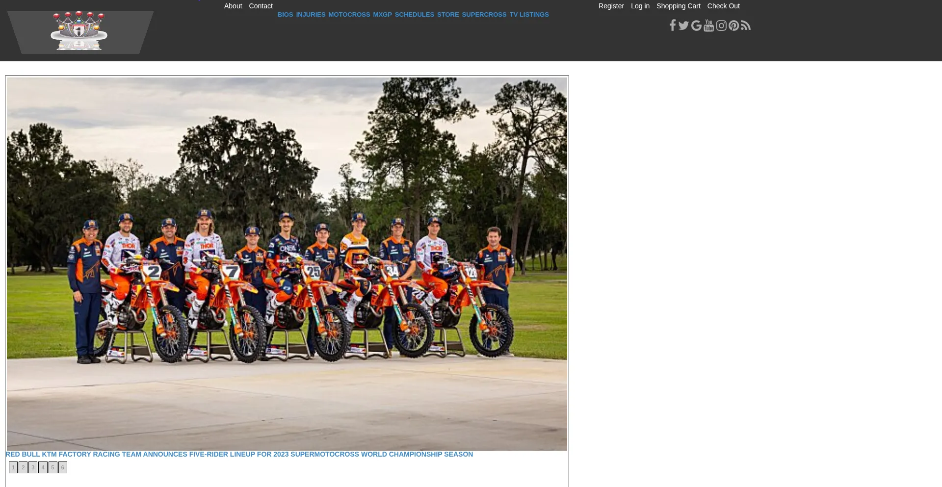 Supercrossking.com Screenshot