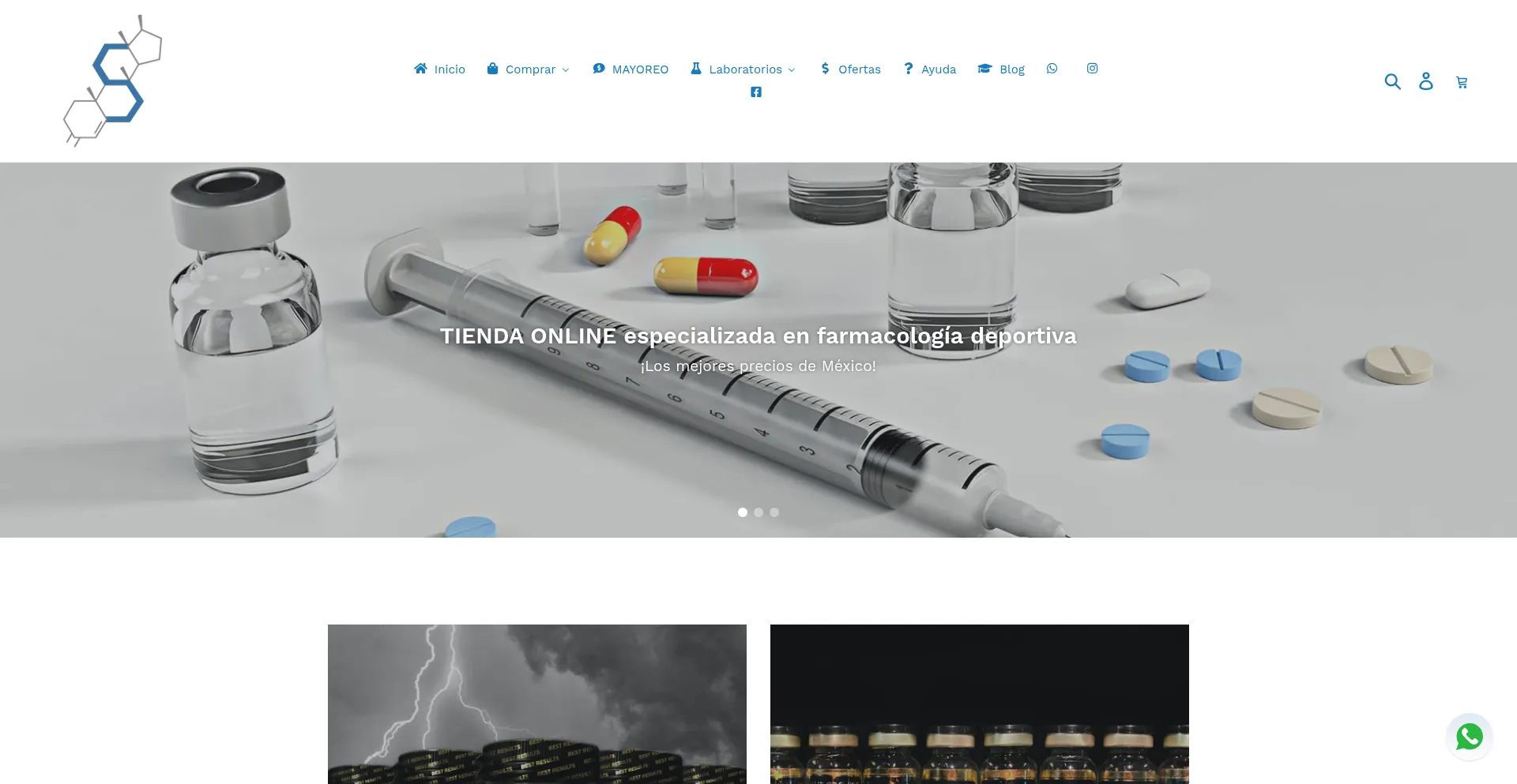 Website screenshot of Supersoldados.com.mx