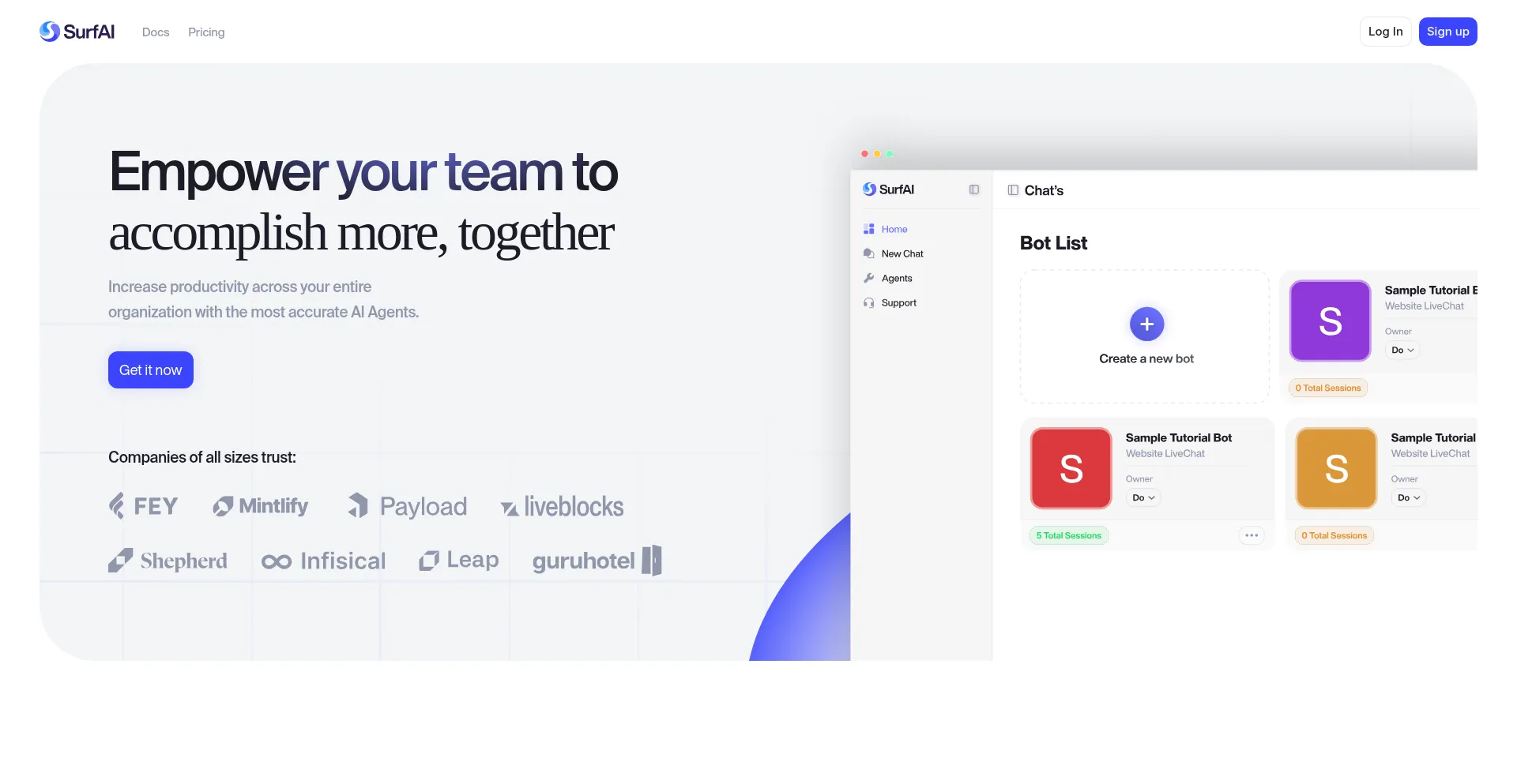 Website screenshot of Surf-chat.org