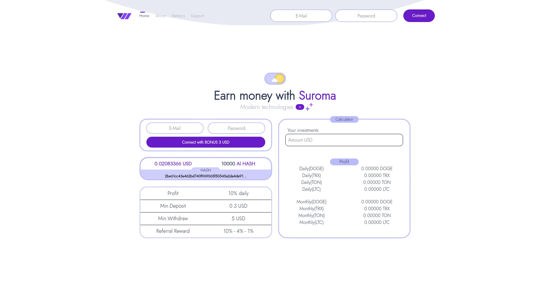 Website screenshot of Suroma.cc