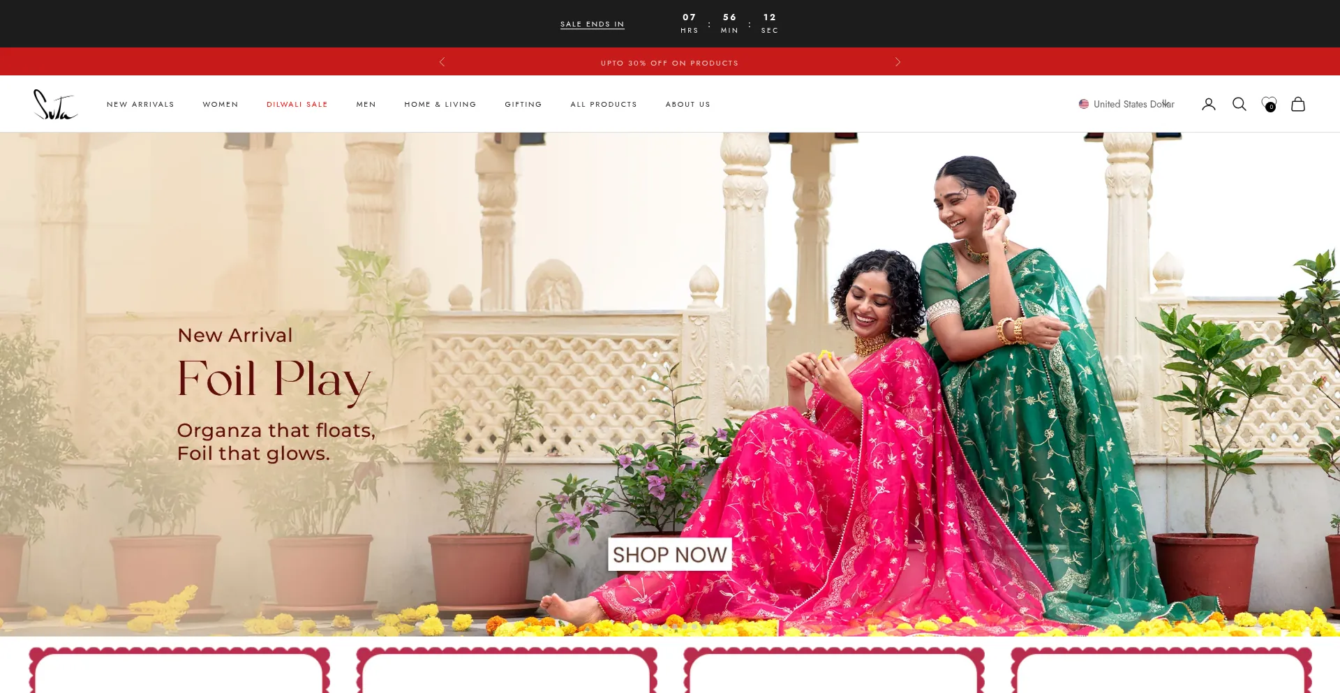 Sutastore.com Screenshot