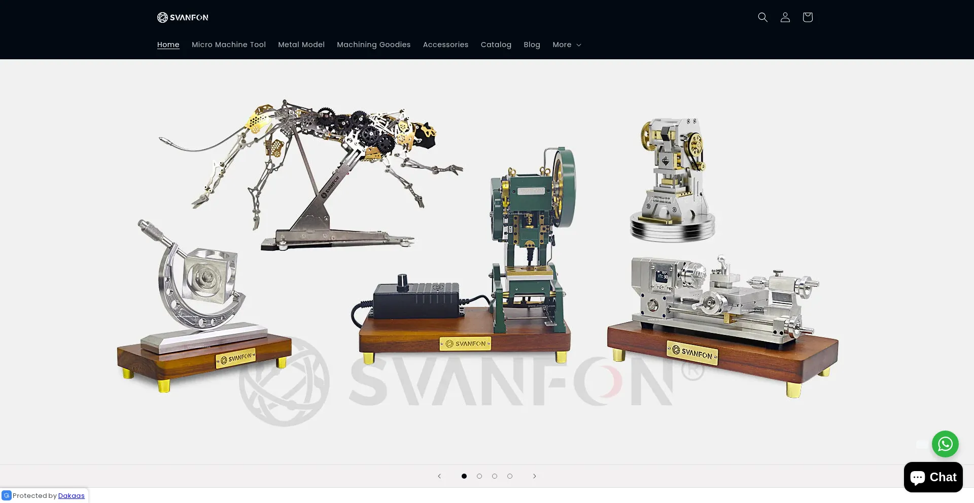 Website screenshot of Svanfon.com