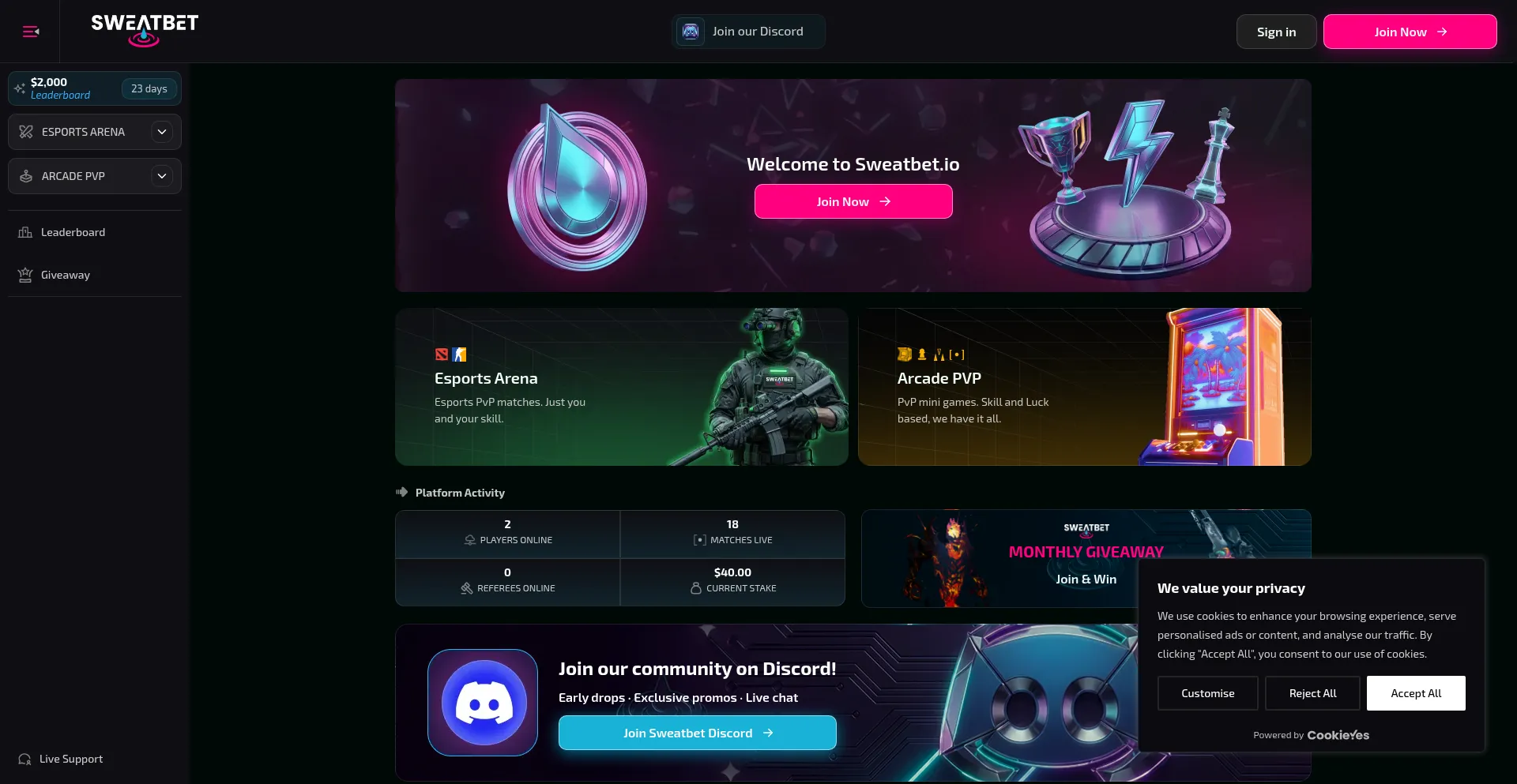 Sweatbet.io