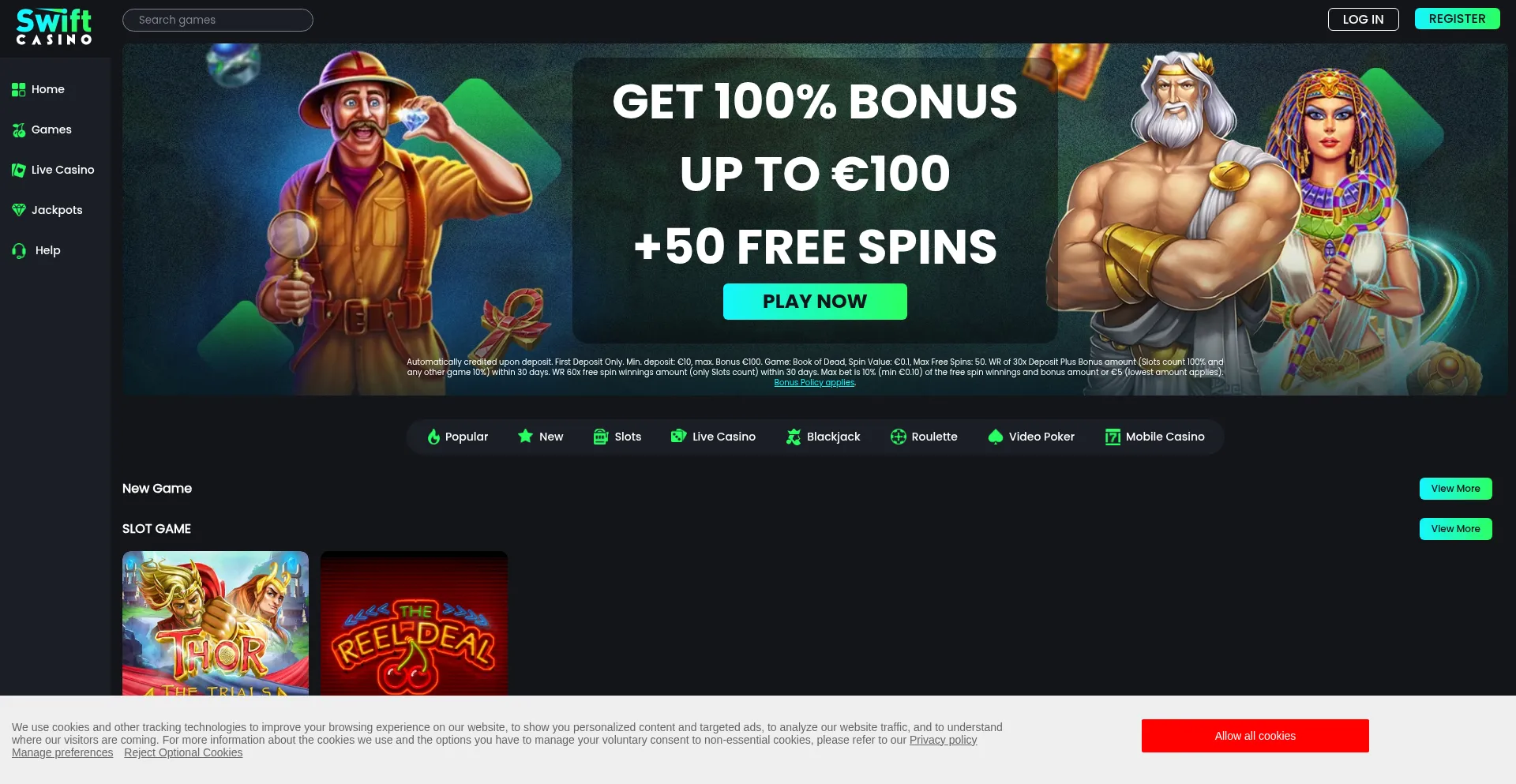 Swiftcasino.com 安全可靠吗？