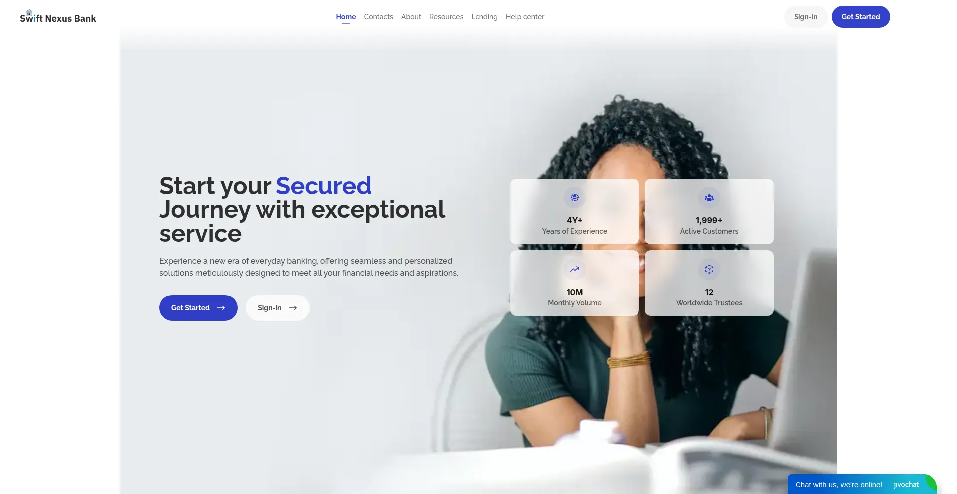 Website screenshot of Swiftnexusbn.us