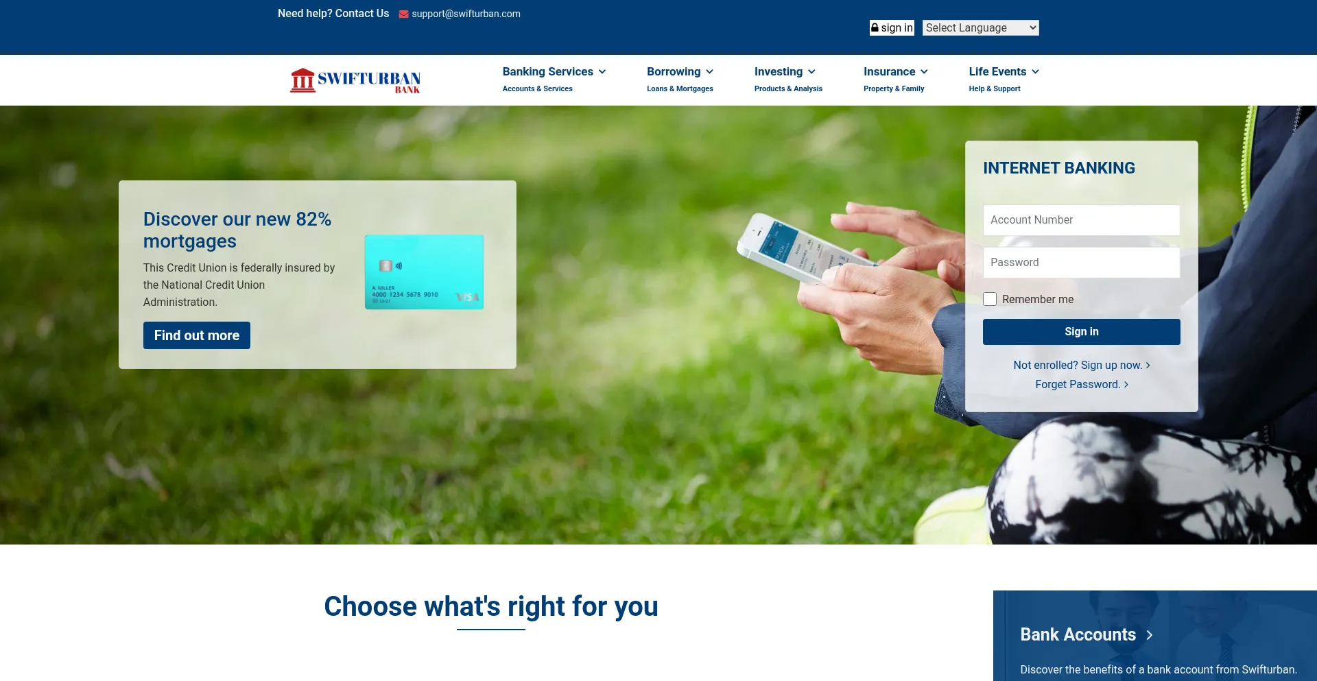 Website screenshot of Swifturban.com