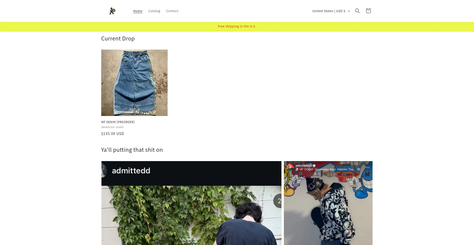 Website screenshot of Swindlercompany.com