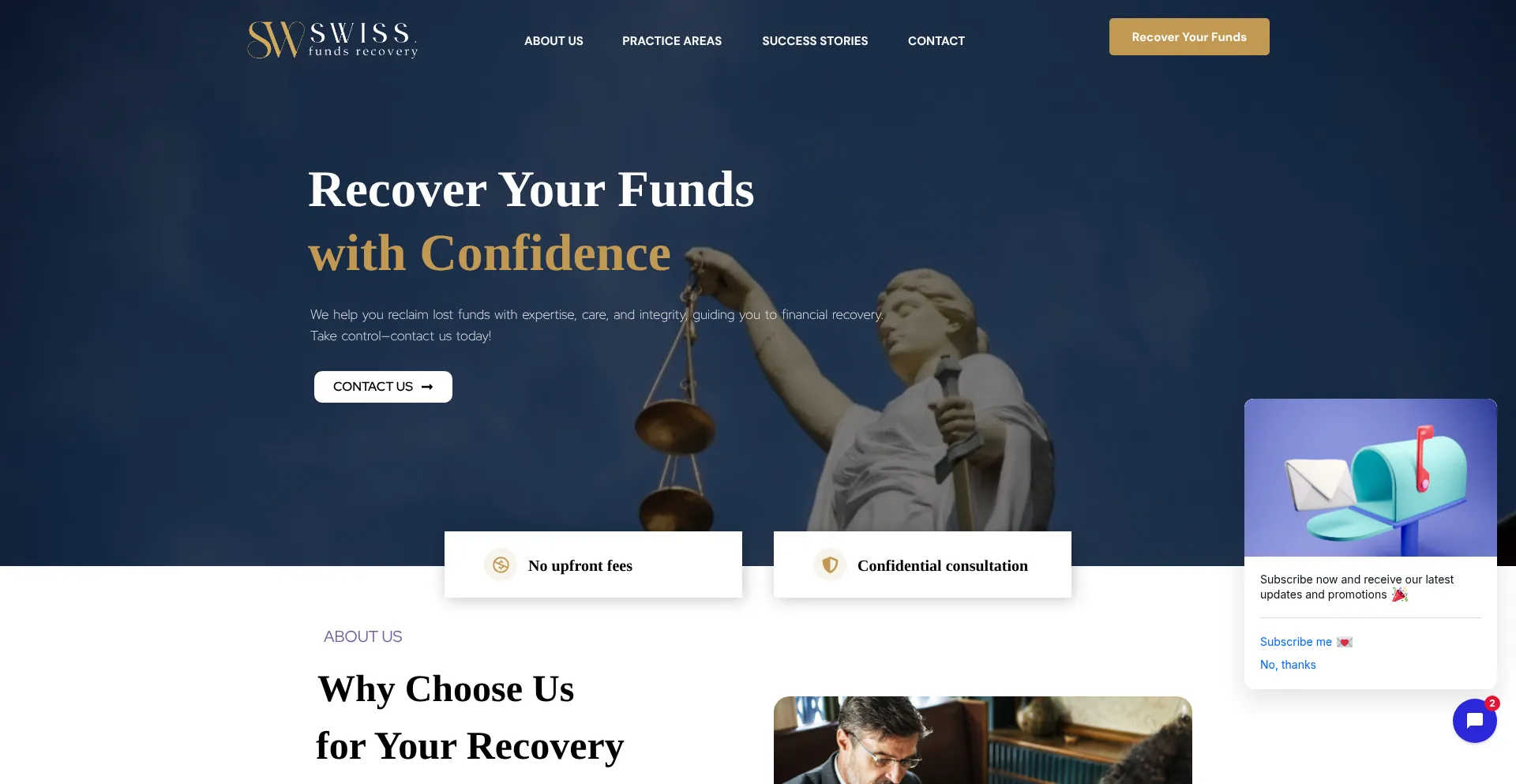 Swissfundsrecovery.com 安全可靠吗？