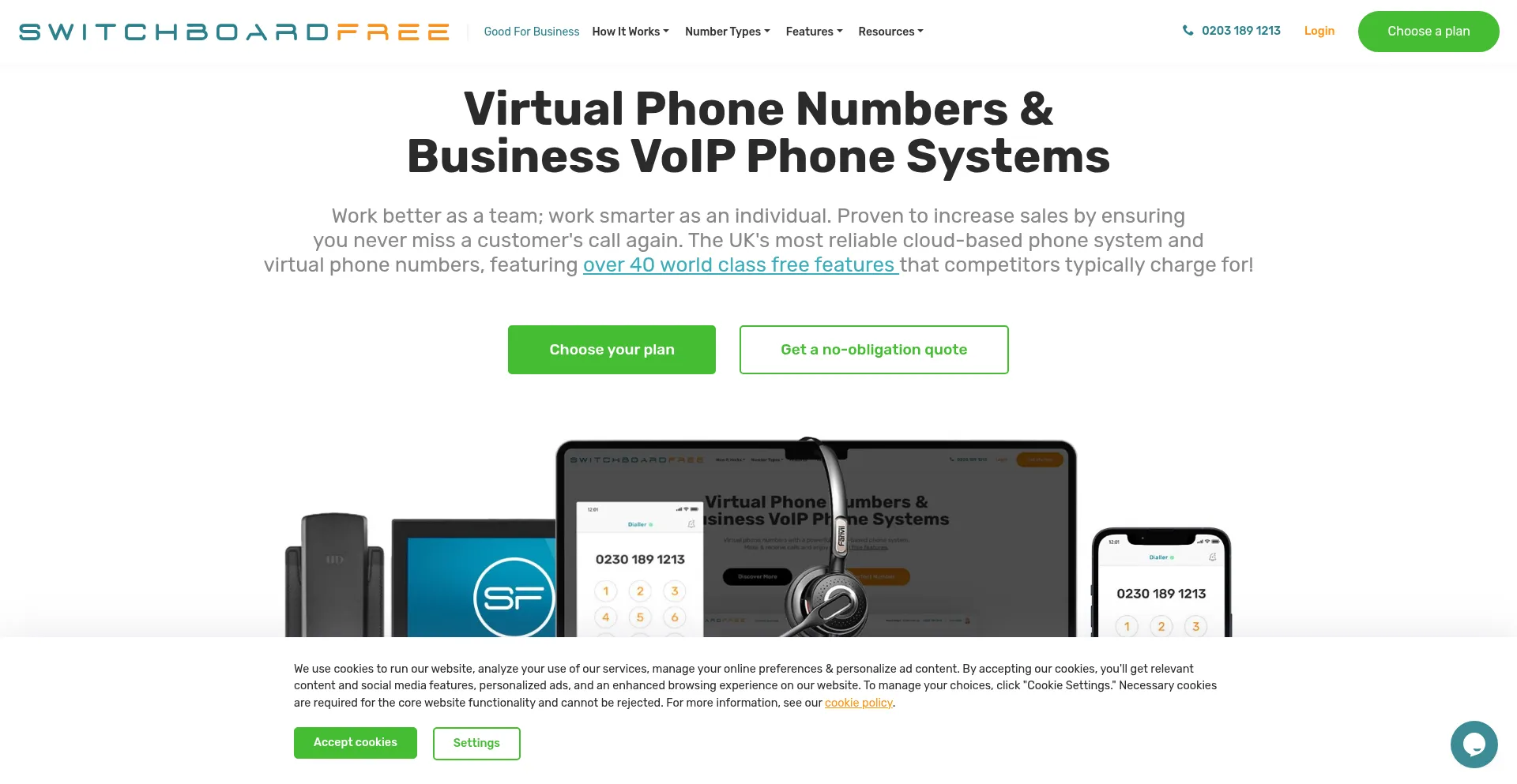 Switchboardfree.co.uk Screenshot