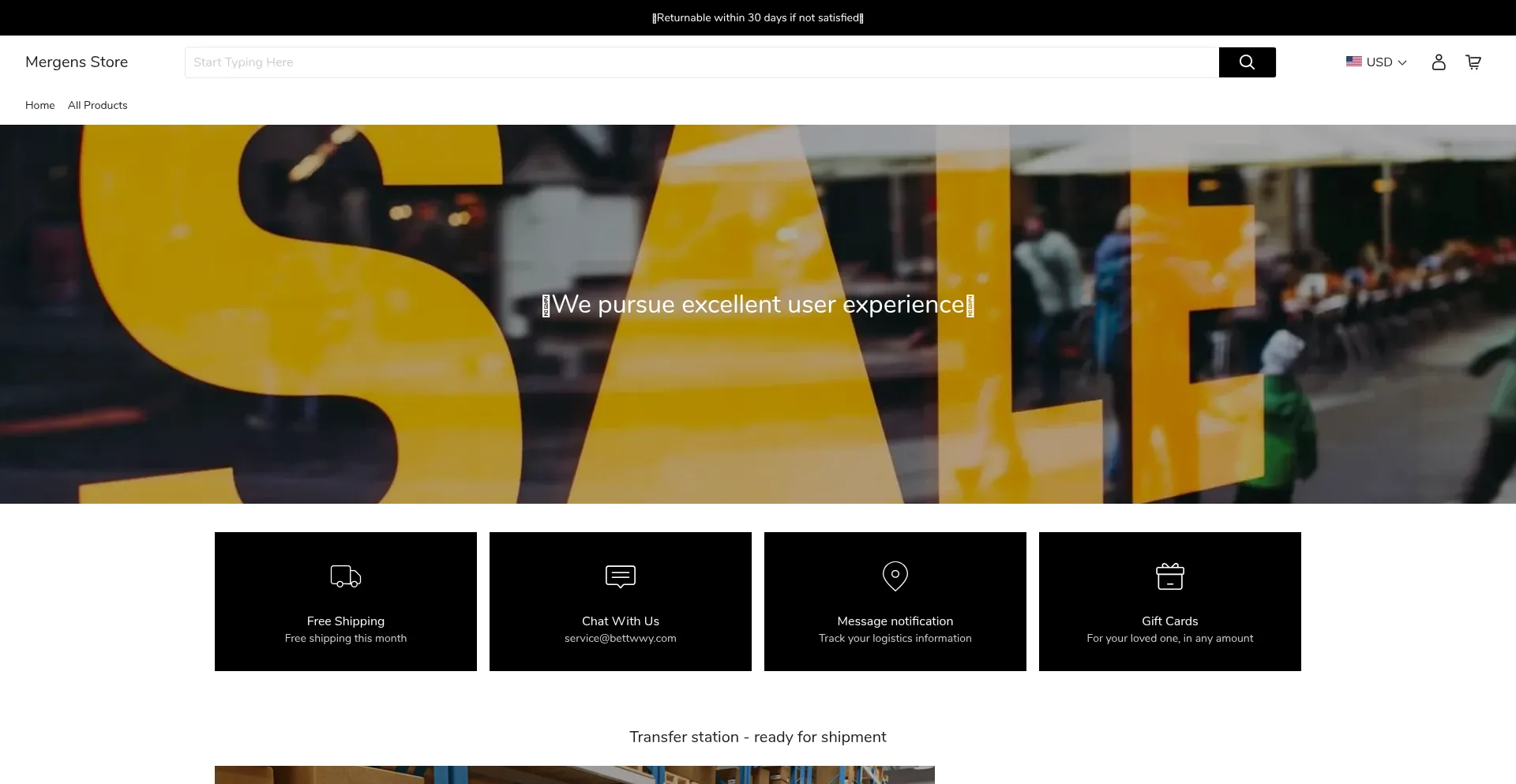 Website screenshot of Swueey.com