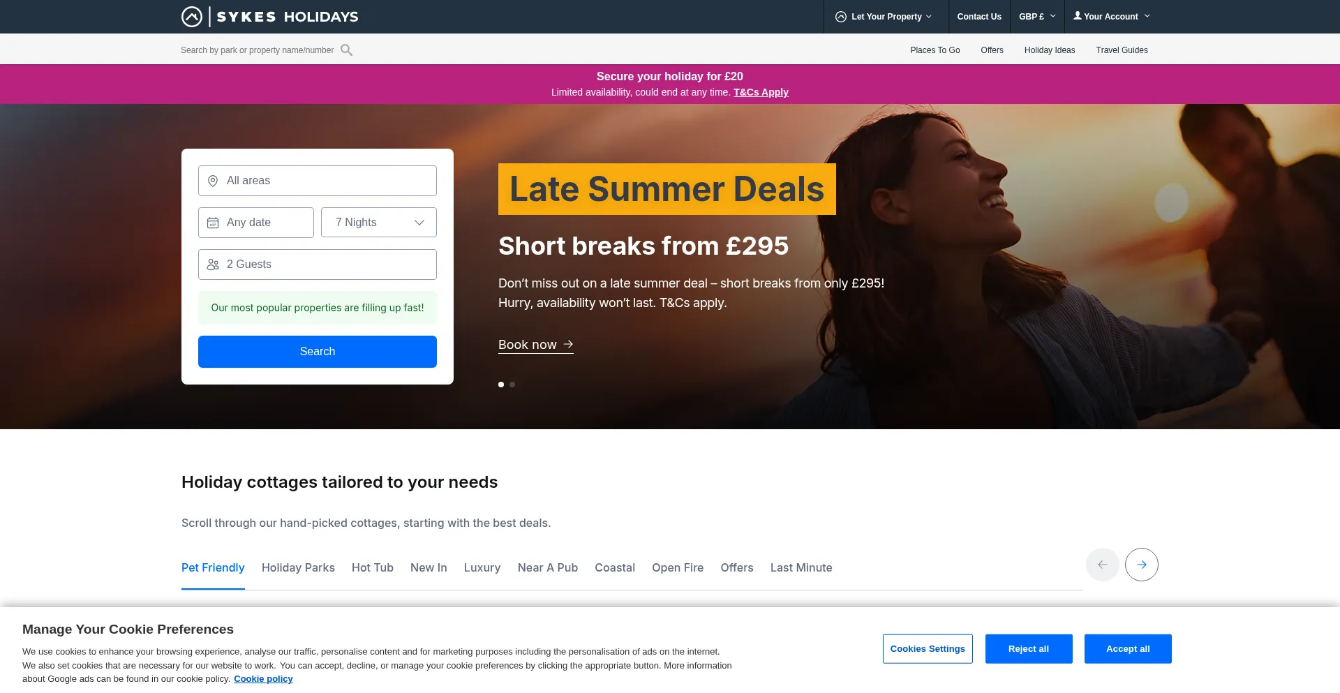 Sykescottages.co.uk 安全可靠吗？