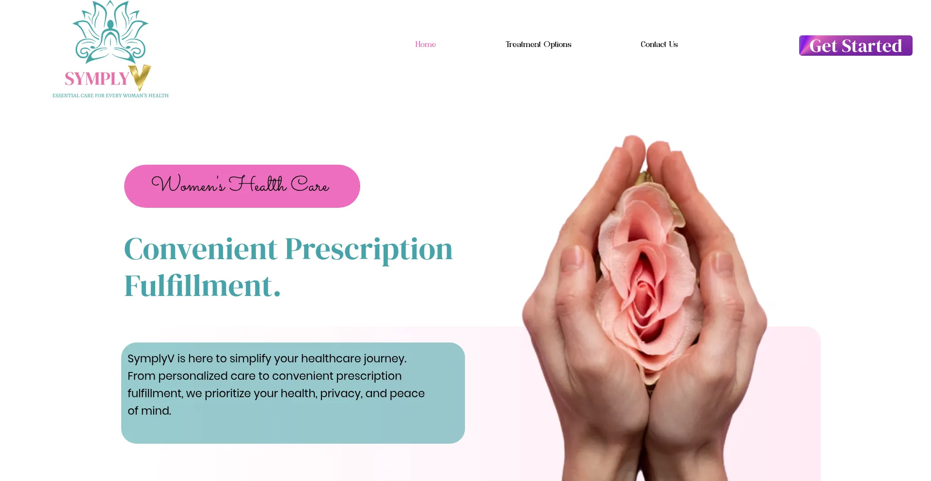 Website screenshot of Symplythev.com
