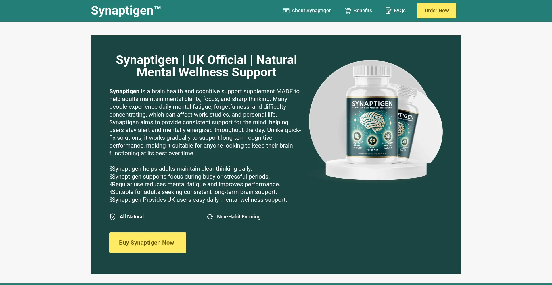 Synaptigen.uk 安全可靠吗？