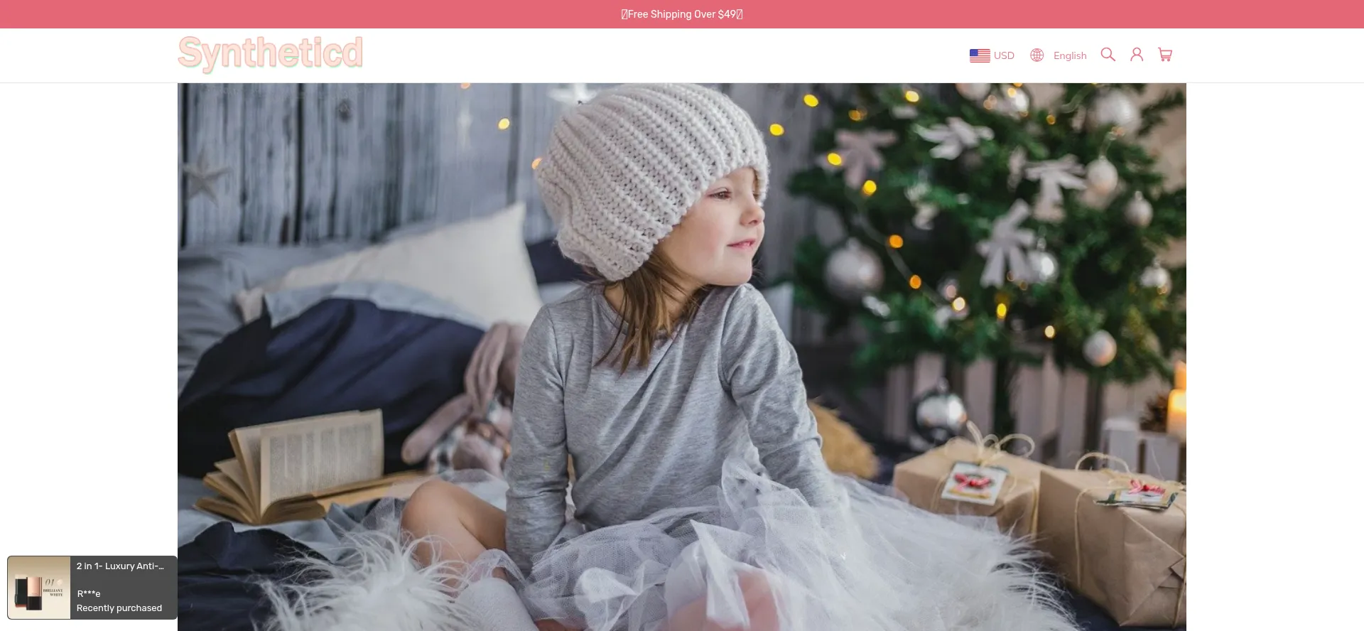 Website screenshot of Syntheticd.com