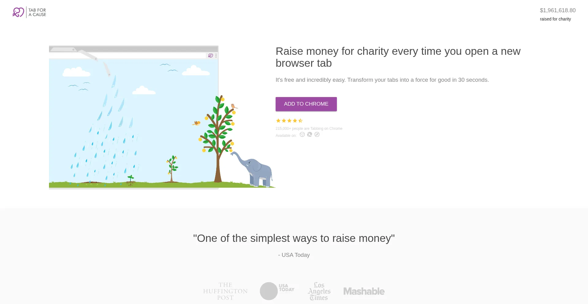 Website screenshot of Tab.gladly.io