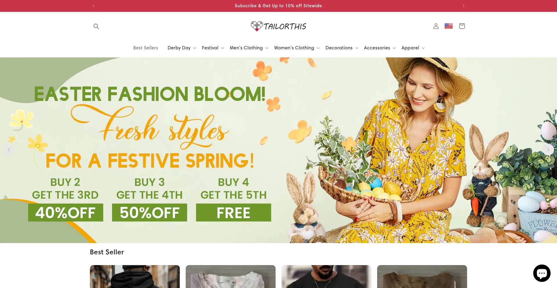 Website screenshot of Tailorthis.com