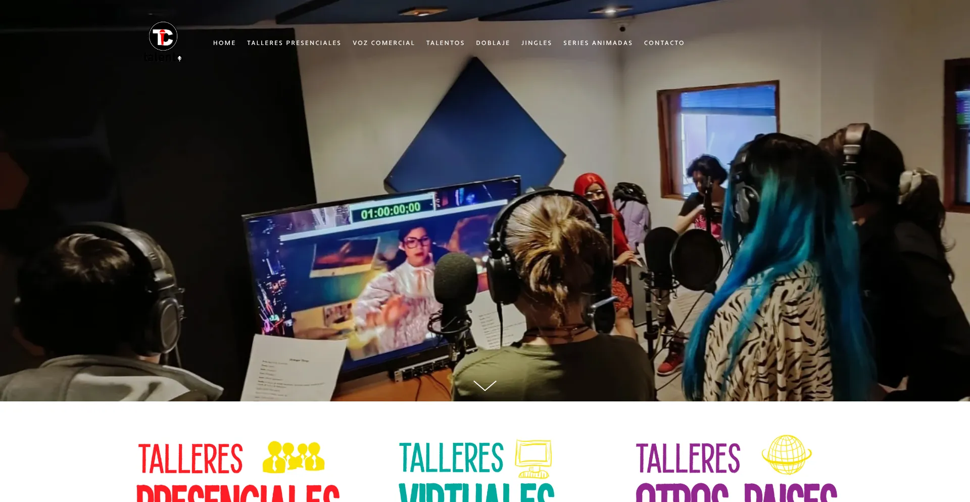 Website screenshot of Talentocolombia.com