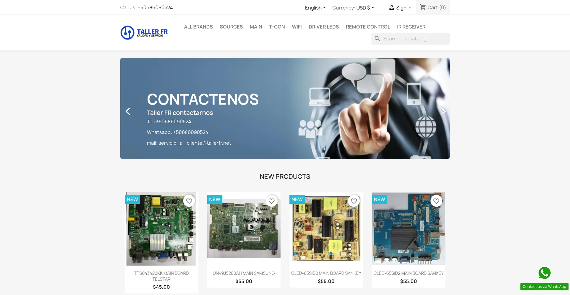 Tallerfr.com Screenshot