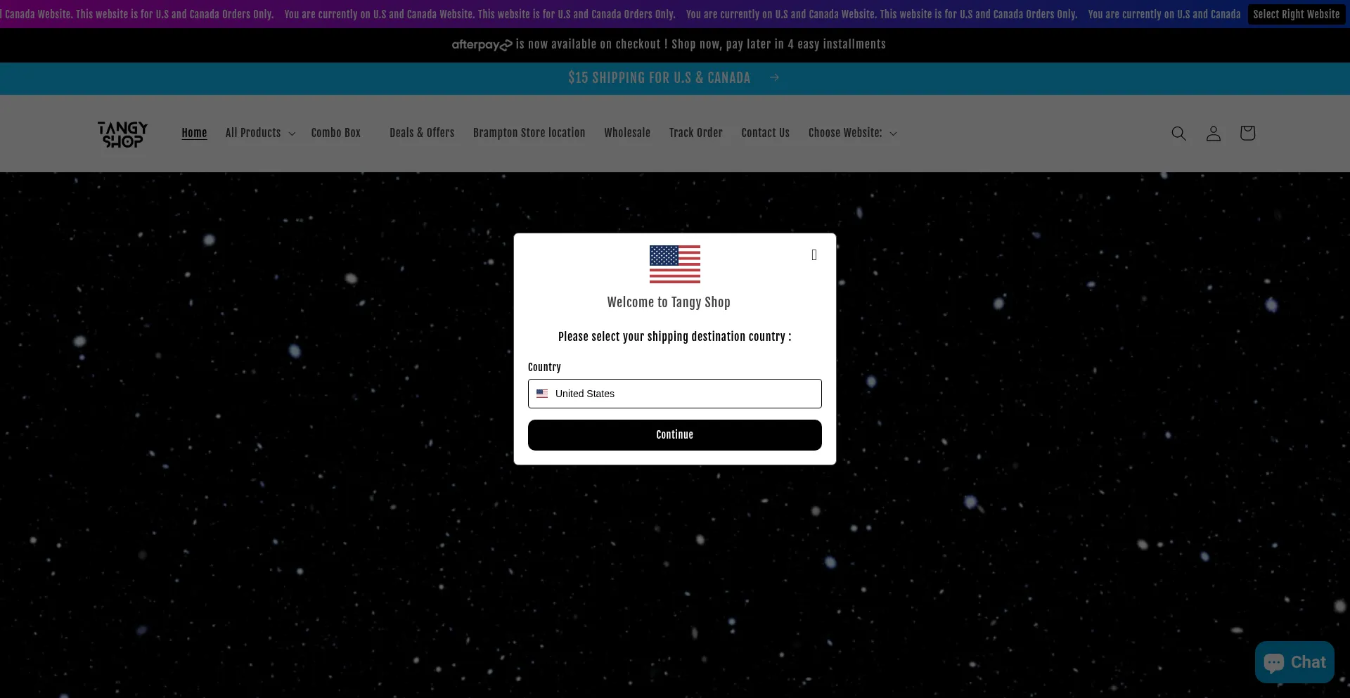 Tangyshop.com Screenshot