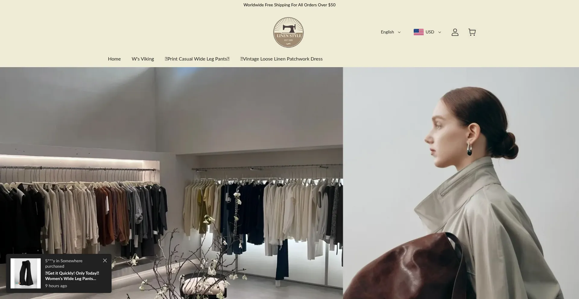 Website screenshot of Tanioble.com