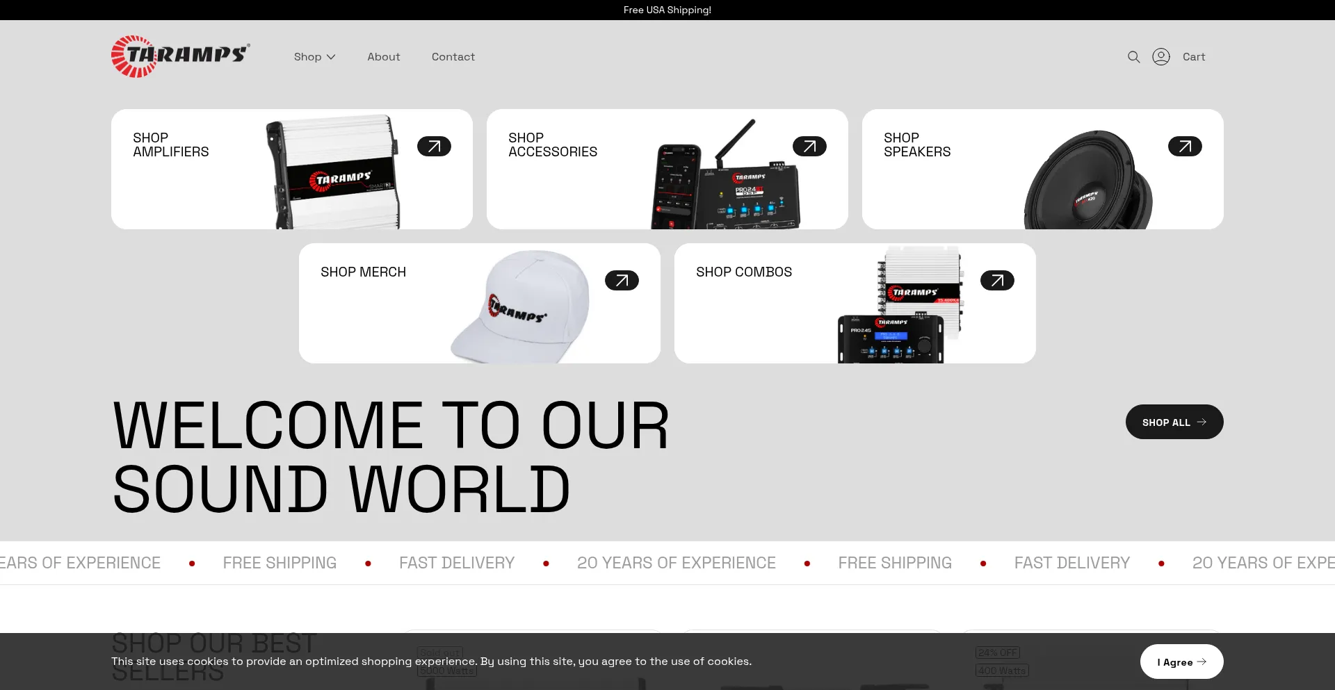 Website screenshot of Tarampsusa.com