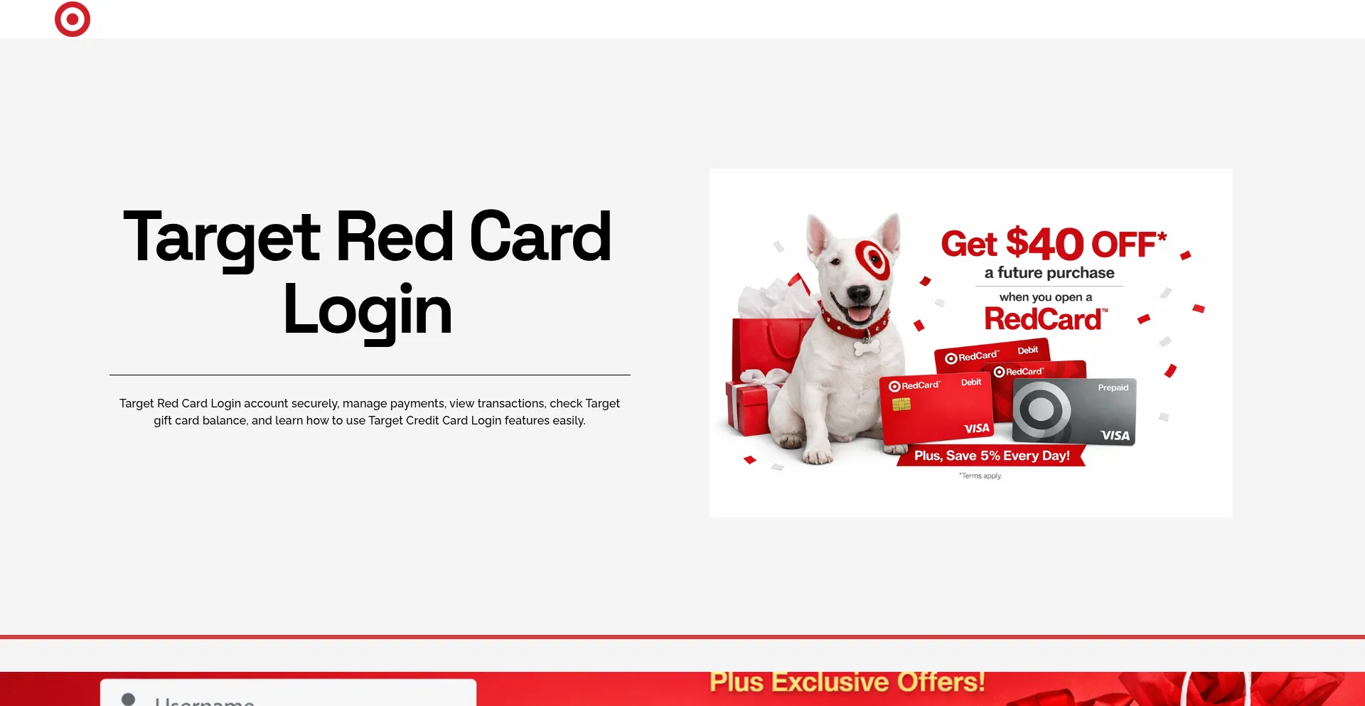 Targetreddcardlogin.com